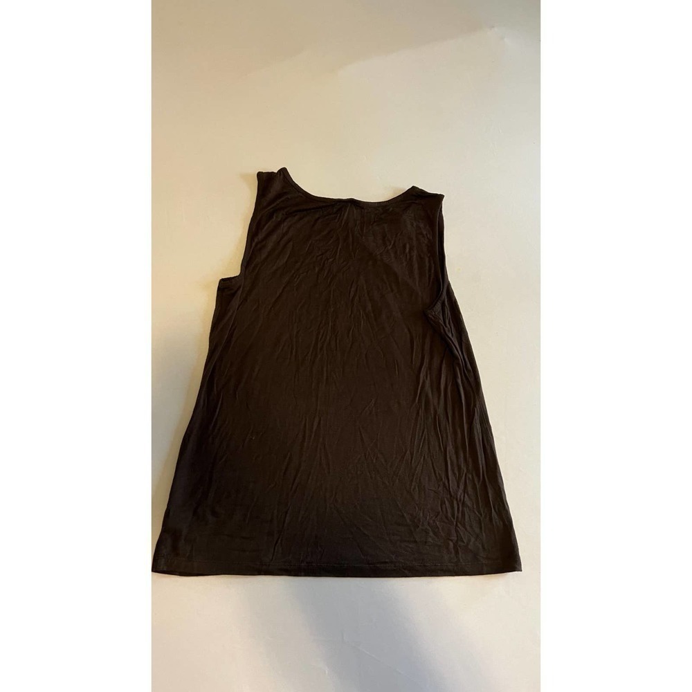 AB Studio Brown Sleeveless Top chest beading XL - Picture 7 of 7